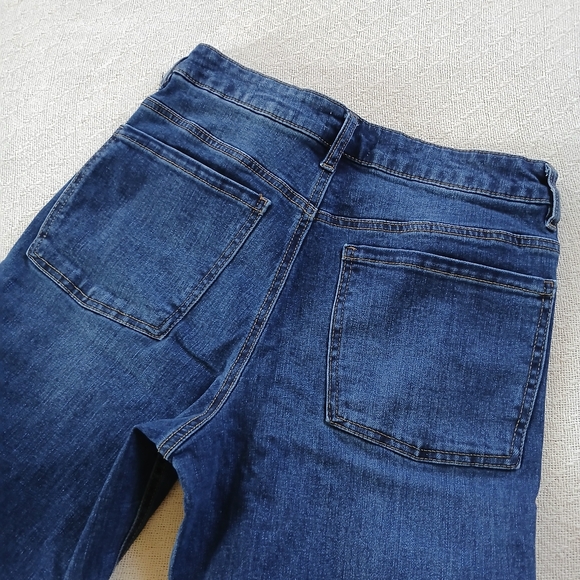 Oat New York Women's Straight Leg Jeans - Dark Blue - Picture 7 of 9